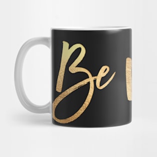 Be Mine, Valentine, gold+hot pink Mug